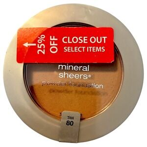 Neutrogena Mineral Sheers Powder Foundation Compact 0.34oz Tan 80